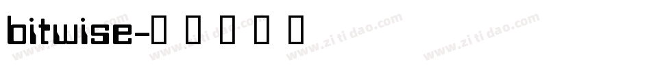 bitwise字体转换