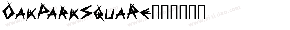 OakParkSquaRe字体转换