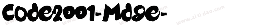 Code2001-Mdge字体转换
