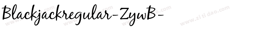 Blackjackregular-ZywB字体转换