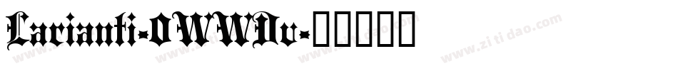 Larianti-0WWDv字体转换