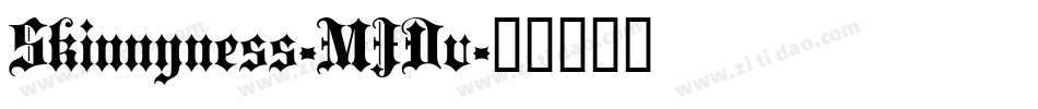 Skinnyness-MJDv字体转换