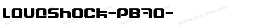 Loveshock-pB7O字体转换