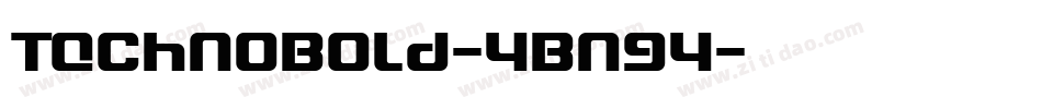 TechnoBold-4Bn94字体转换