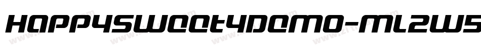 HappySweetyDemo-mL2w5字体转换 HappySweetyDemo-mL2w5字体转换