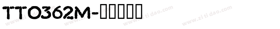 TT0362M字体转换