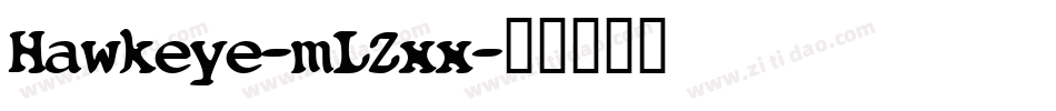 Hawkeye-mLZxx字体转换