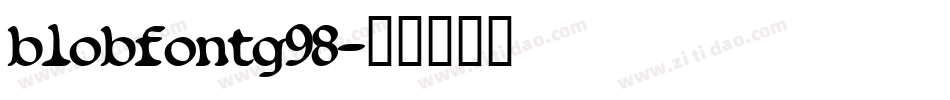 blobfontg98字体转换