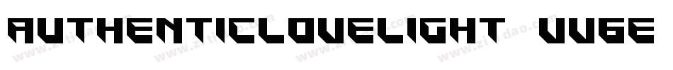 AuthenticLoveLight-vV6E字体转换