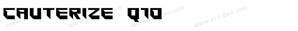 Cauterize-q1d字体转换