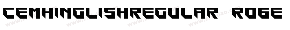 CemhinglishRegular-RO6e字体转换