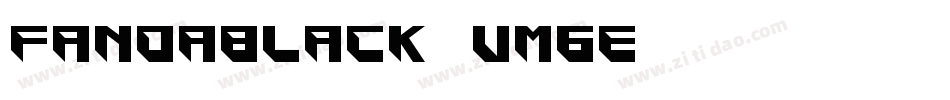 FandaBlack-vm6E字体转换