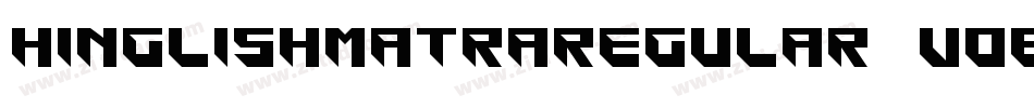 HinglishMatraRegular-vo6E字体转换