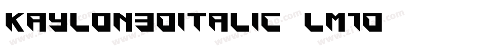 Kaylon3DItalic-lm1D字体转换