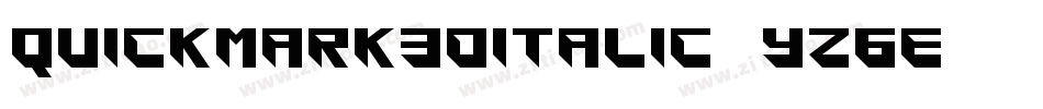 Quickmark3DItalic-yz6e字体转换