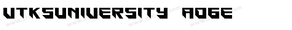 VtksUniversity-aD6E字体转换 VtksUniversity-aD6E字体转换