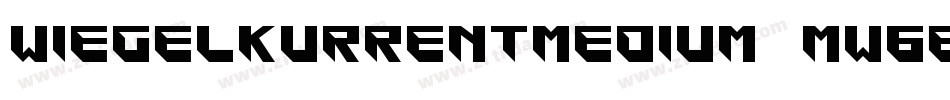 WiegelKurrentMedium-MW6e字体转换