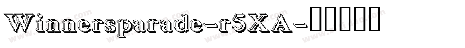 Winnersparade-r5XA字体转换