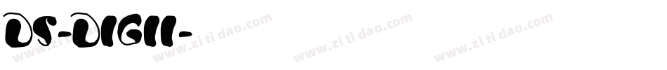 DS-DIGII字体转换