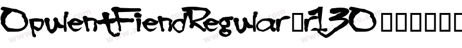 OpulentFiendRegular-r13O字体转换