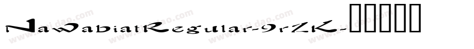 NawabiatRegular-9rZK字体转换