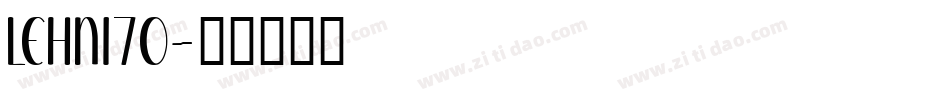 LEHN170字体转换