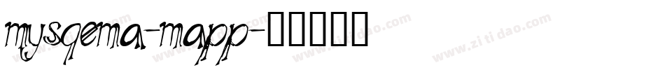 Mysqema-MApp字体转换
