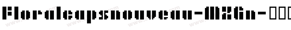 Floralcapsnouveau-MZGn字体转换