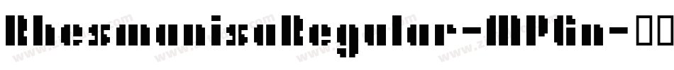 RhesmanisaRegular-MPGn字体转换