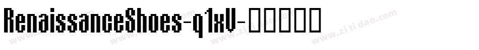 RenaissanceShoes-q1xV字体转换
