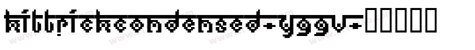 KittrickCondensed-y99V字体转换
