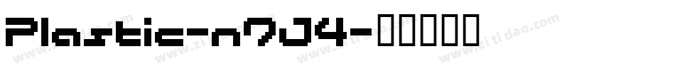 Plastic-n7J4字体转换