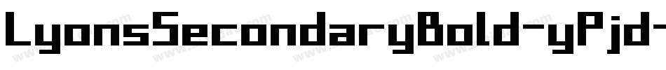 LyonsSecondaryBold-yPjd字体转换