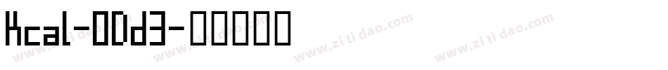 Kcal-ODd3字体转换