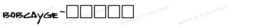 bobcayge字体转换
