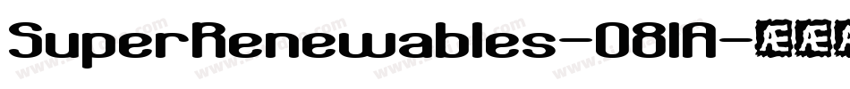 SuperRenewables-O8lA字体转换