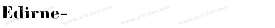 Edirne字体转换