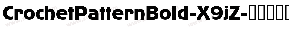 CrochetPatternBold-X9jZ字体转换
