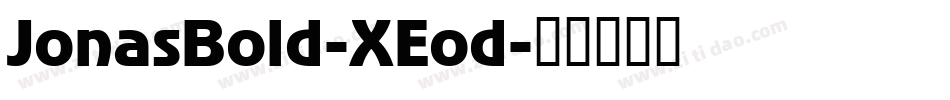 JonasBold-XEod字体转换