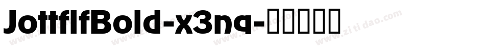 JottflfBold-x3nq字体转换