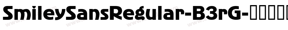 SmileySansRegular-B3rG字体转换