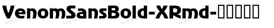 VenomSansBold-XRmd字体转换