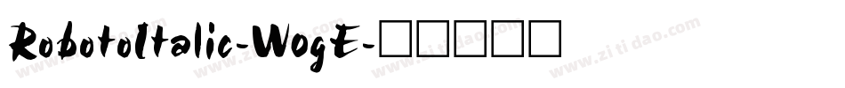 RobotoItalic-W0gE字体转换