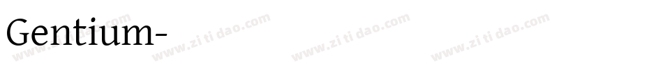 Gentium字体转换