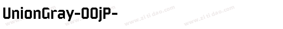 UnionGray-O0jP字体转换