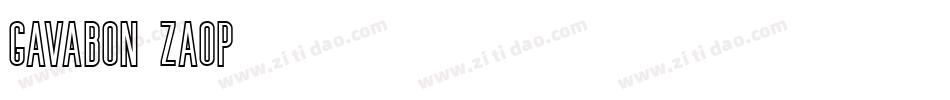 Gavabon-3zaOp字体转换