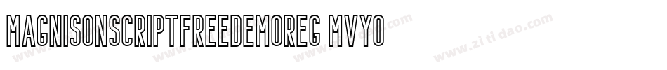 MagnisonscriptfreedemoReg-MVYOp字体转换