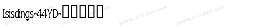 Isisdings-44YD字体转换