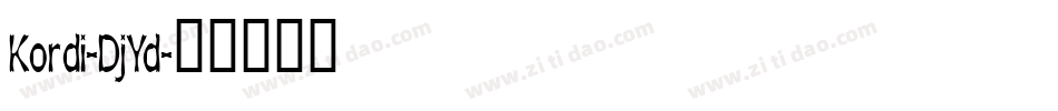 Kordi-DjYd字体转换