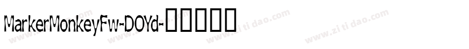 MarkerMonkeyFw-DOYd字体转换